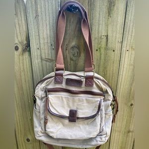 Duluth Trading Co. Oilcloth/Canvas Messenger Bag